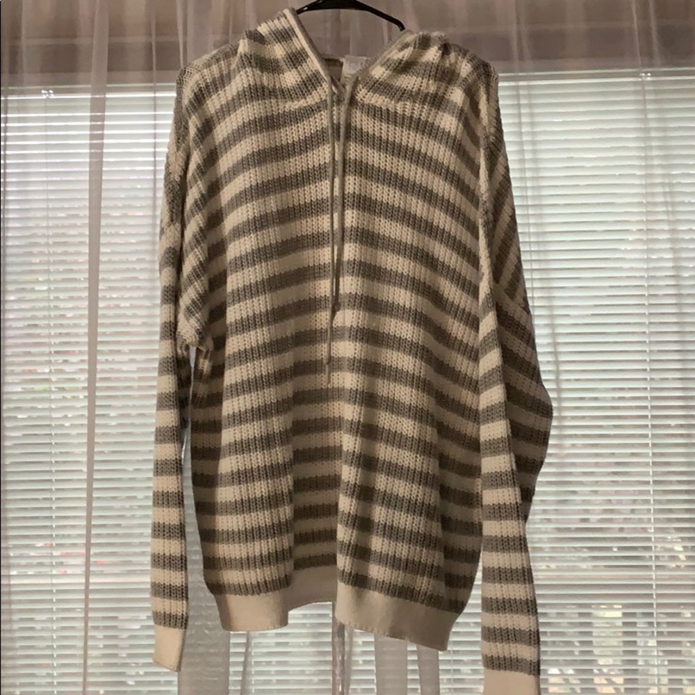 Striped knit sweater